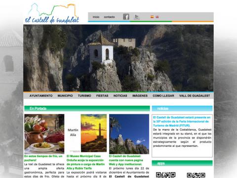Web del Ayuntamiento de Guadalest